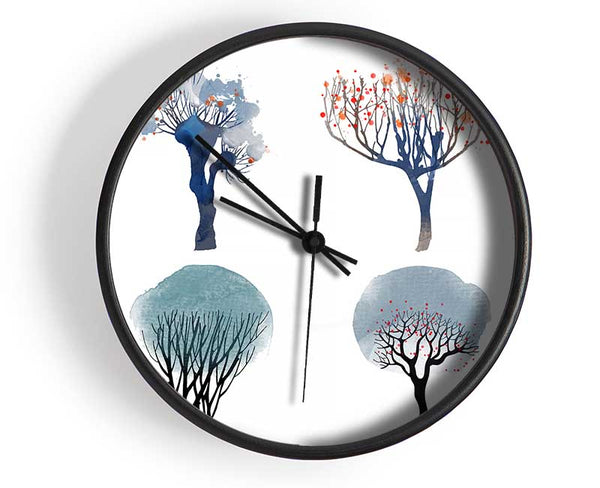 Four Seasons 1 Clock - Wallart-Direct UK