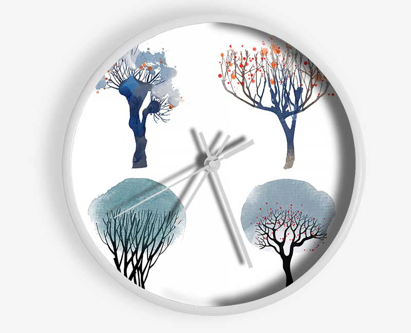 Four Seasons 1 Clock - Wallart-Direct UK