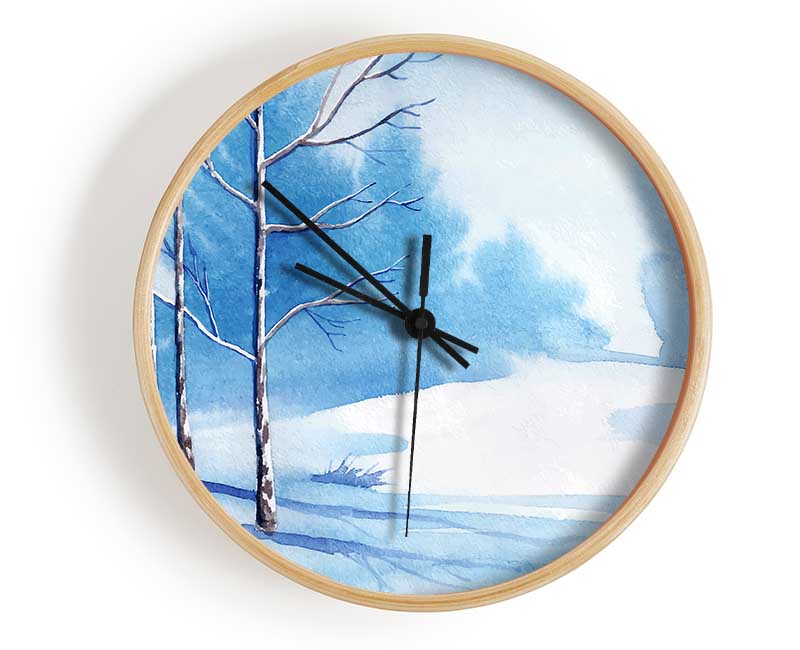 Magical Winter Clock - Wallart-Direct UK