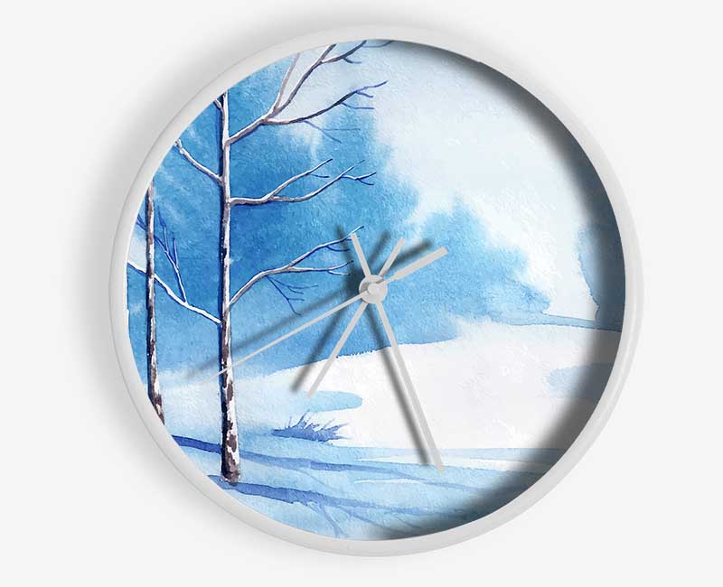 Magical Winter Clock - Wallart-Direct UK