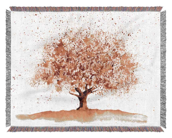 Stunning Autumn Tree Woven Blanket