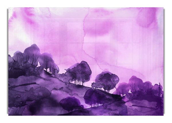 Purple Tree Abstract