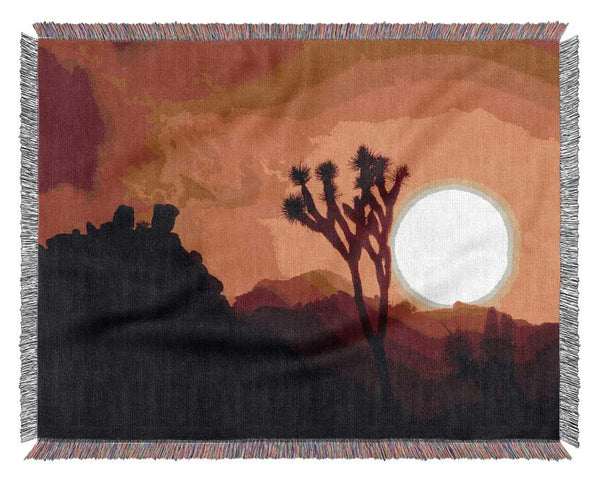 Sunset Desert Woven Blanket