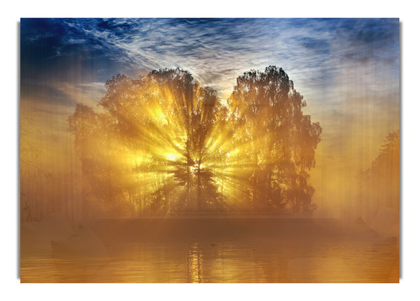 Goldener Sunburst-Baum