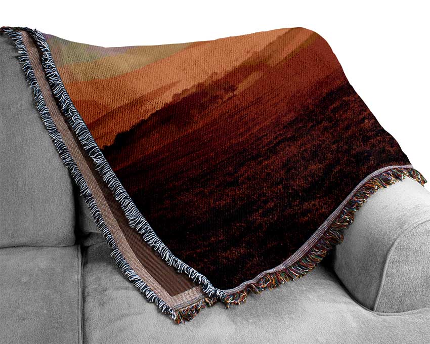 Autumn Fields Of Gold Woven Blanket