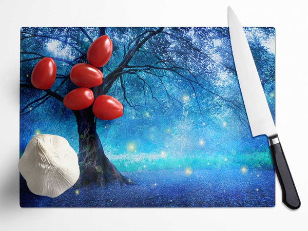 Fairy Tree Glass Chopping Board