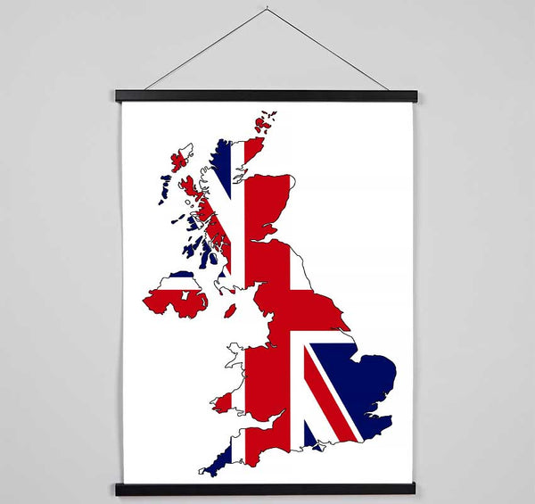 United Kingdom Flag 3 Hanging Poster - Wallart-Direct UK