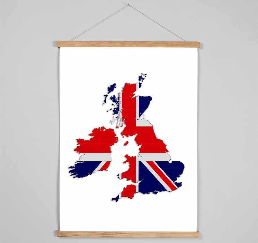 United Kingdom Flag 2 Hanging Poster - Wallart-Direct UK