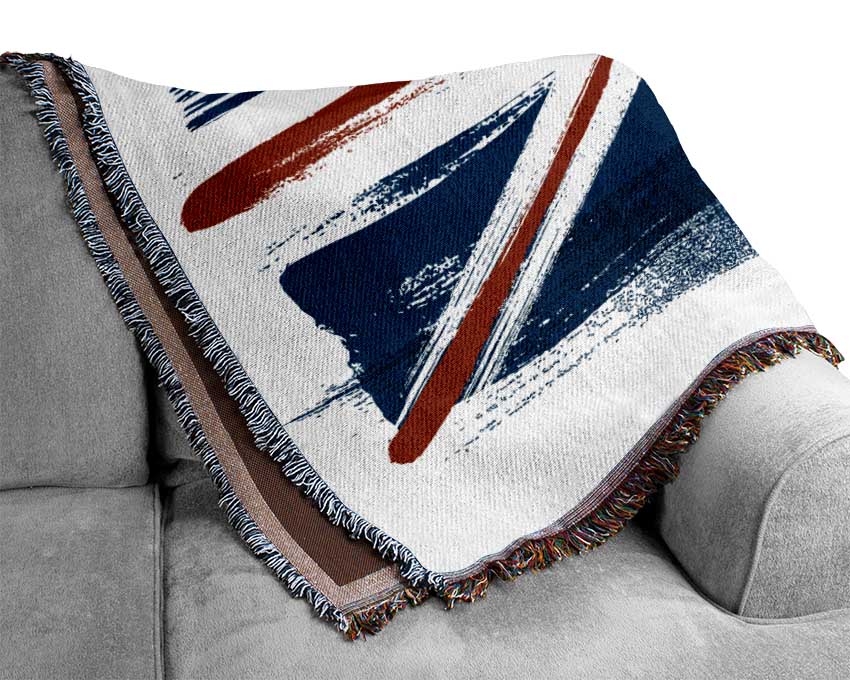 British Flag 1 Woven Blanket