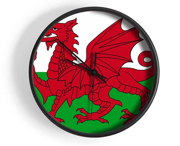 Welsh Dragon 1 Clock - Wallart-Direct UK