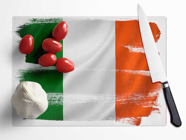 Irish Flag 1 Glass Chopping Board