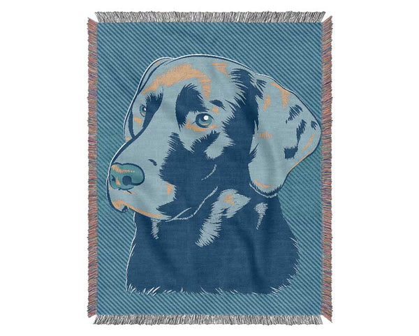 Pop Art Labrador Dog Woven Blanket