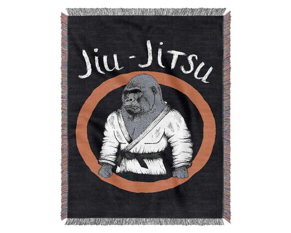 Jiu Jitsu Gorilla Woven Blanket