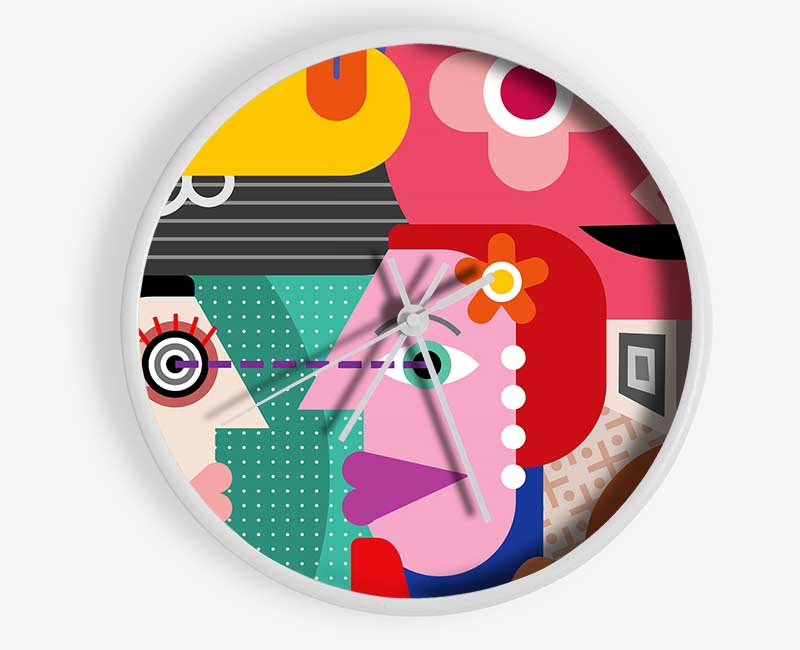 Look Into My Eyes Clock - Wallart-Direct UK