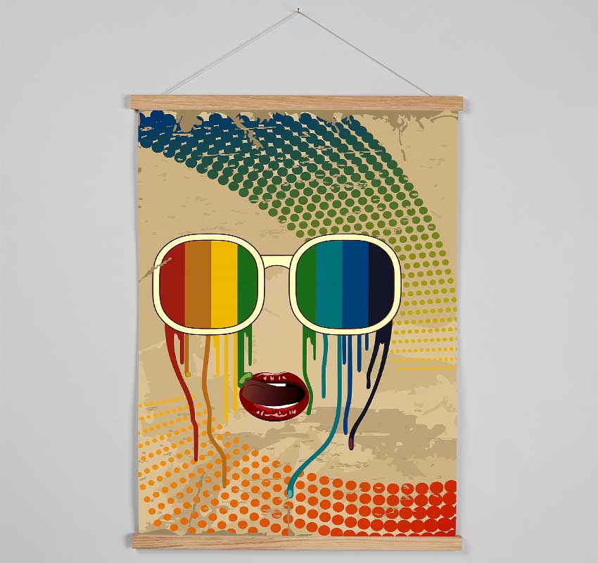 Rainbow Retro Shades Hanging Poster - Wallart-Direct UK