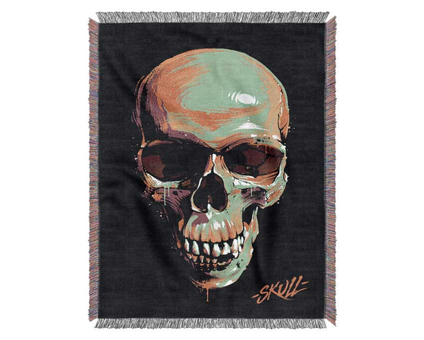 Pop Art Skull Woven Blanket