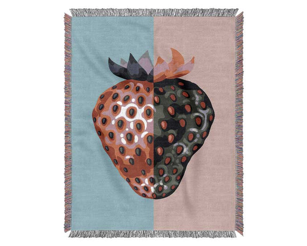 Pop Art Strawberry Woven Blanket