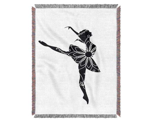 Ballerina Flower Woven Blanket