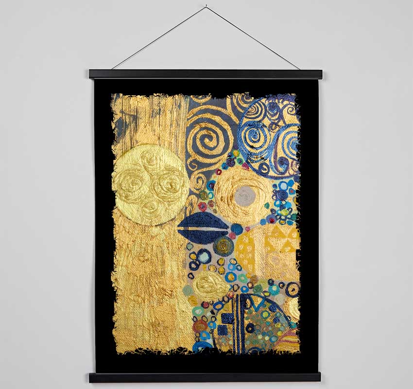 Golden Klimt 2 Hanging Poster - Wallart-Direct UK