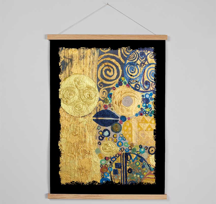 Golden Klimt 2 Hanging Poster - Wallart-Direct UK