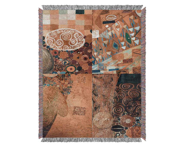 Klimt Golden Rules Woven Blanket