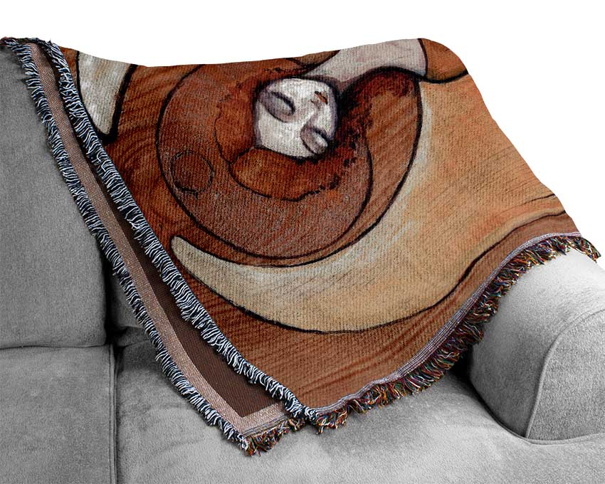 Wooden Angel Woven Blanket