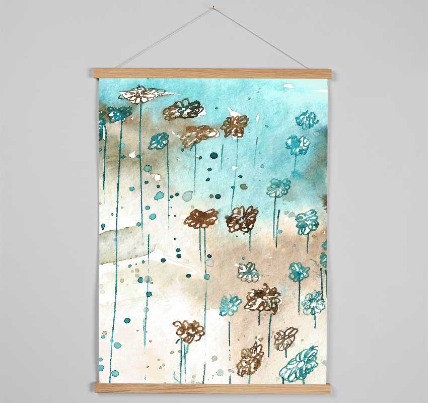 Flower Bloom Hanging Poster - Wallart-Direct UK