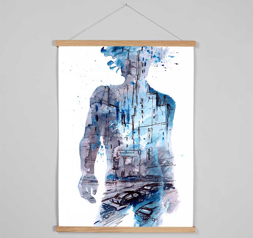 Man In The City Hanging Poster - Wallart-Direct UK