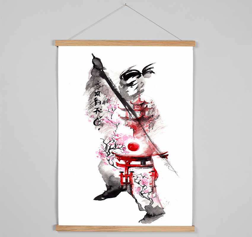 Chinese Warrior Hanging Poster - Wallart-Direct UK