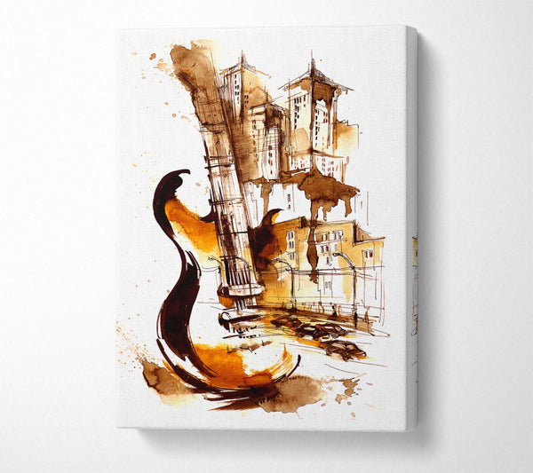 Picture of Music In The City Canvas Print Wall Art