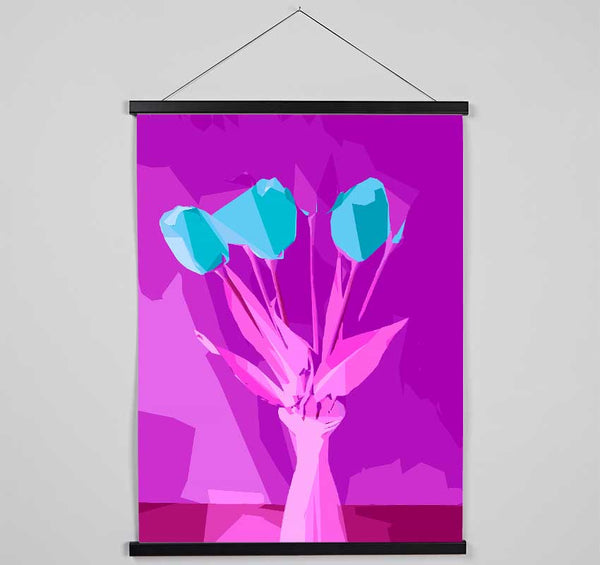 Pop Art Tulips Hanging Poster - Wallart-Direct UK