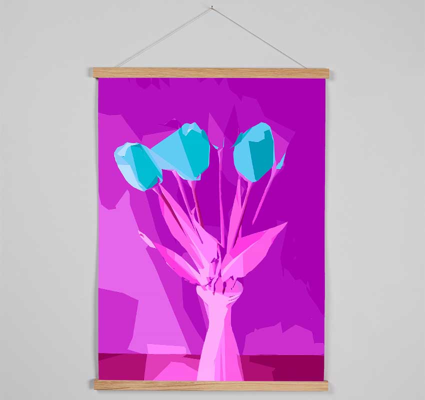 Pop Art Tulips Hanging Poster - Wallart-Direct UK