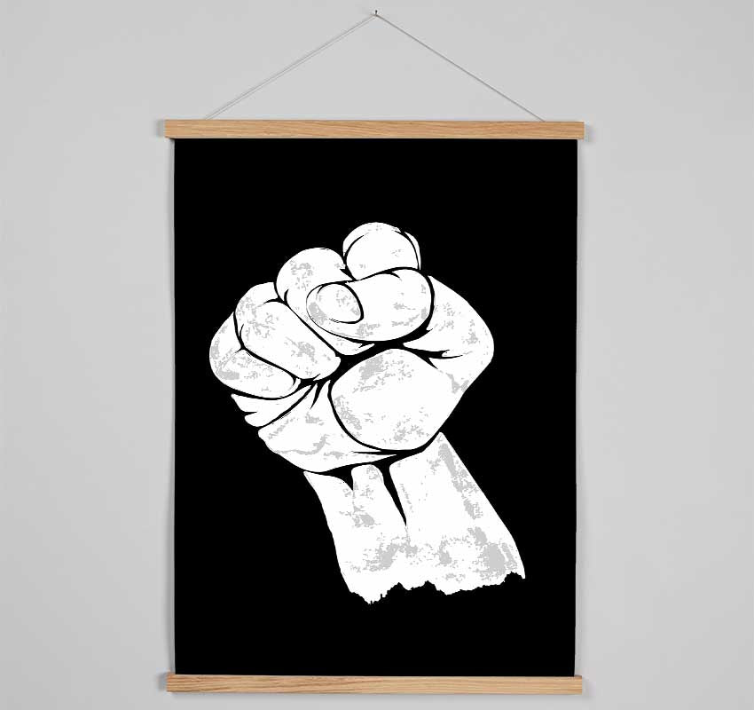 Fist Of Power Hanging Poster - Wallart-Direct UK