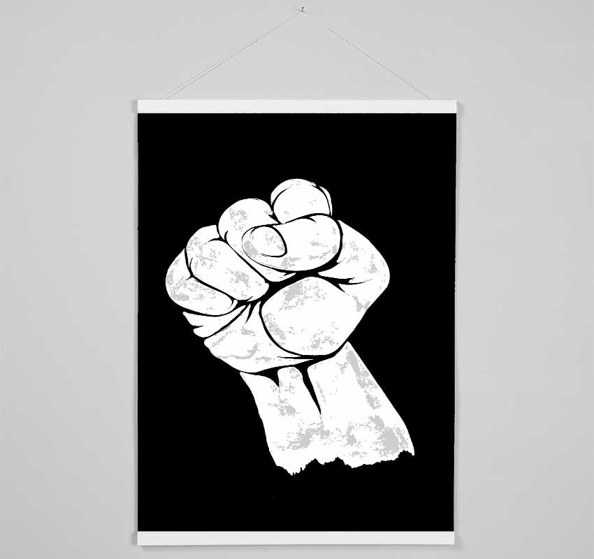 Fist Of Power Hanging Poster - Wallart-Direct UK