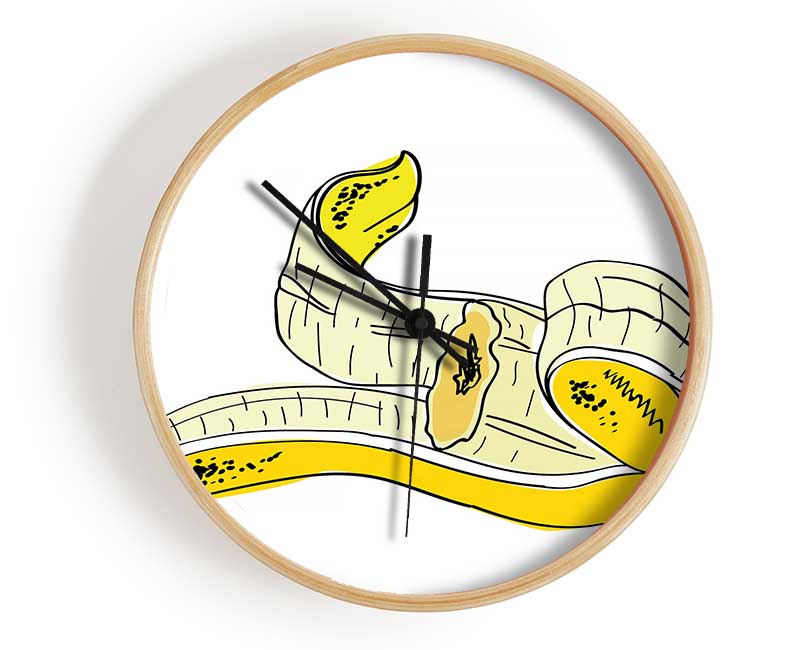 Banana Skin Clock - Wallart-Direct UK