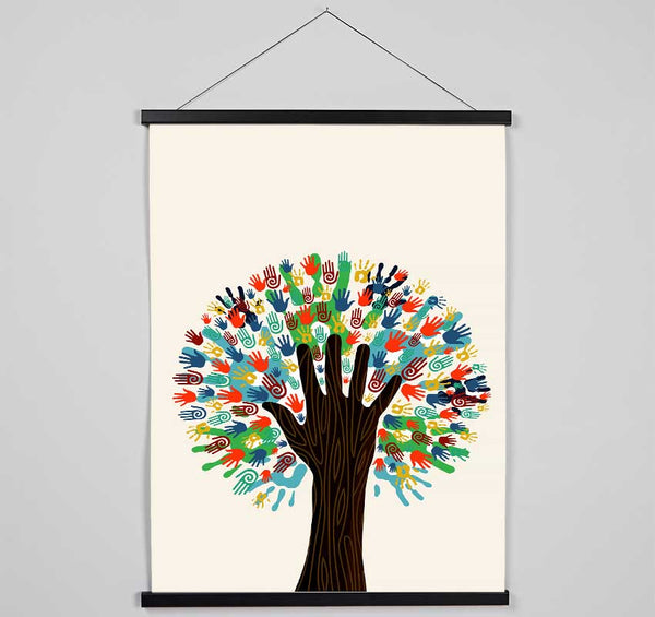 Hands Of Life Hanging Poster - Wallart-Direct UK