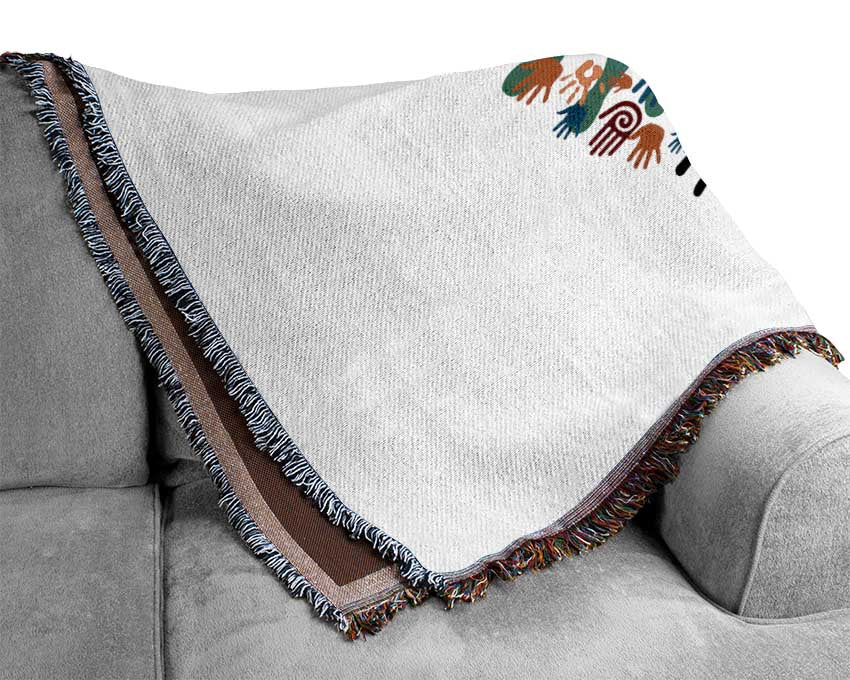 Hands Of Life Woven Blanket