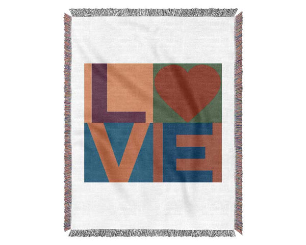 Love Colours Woven Blanket