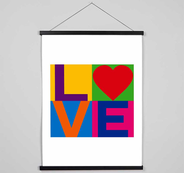 Love Colours Hanging Poster - Wallart-Direct UK