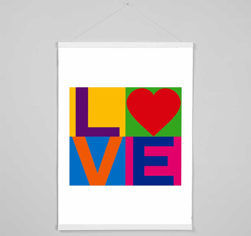 Love Colours Hanging Poster - Wallart-Direct UK