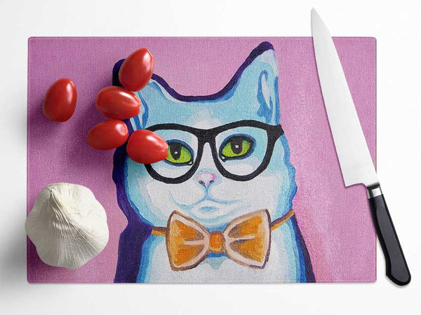 Clever Cat Glass Chopping Board