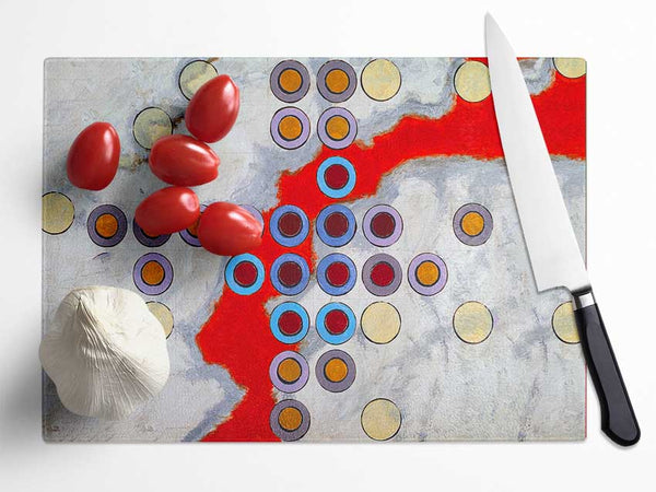 Join The Dots Glass Chopping Board