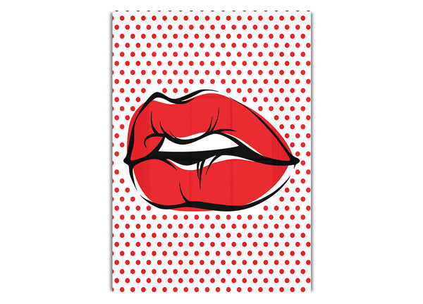 Red Lips On Pokerdots