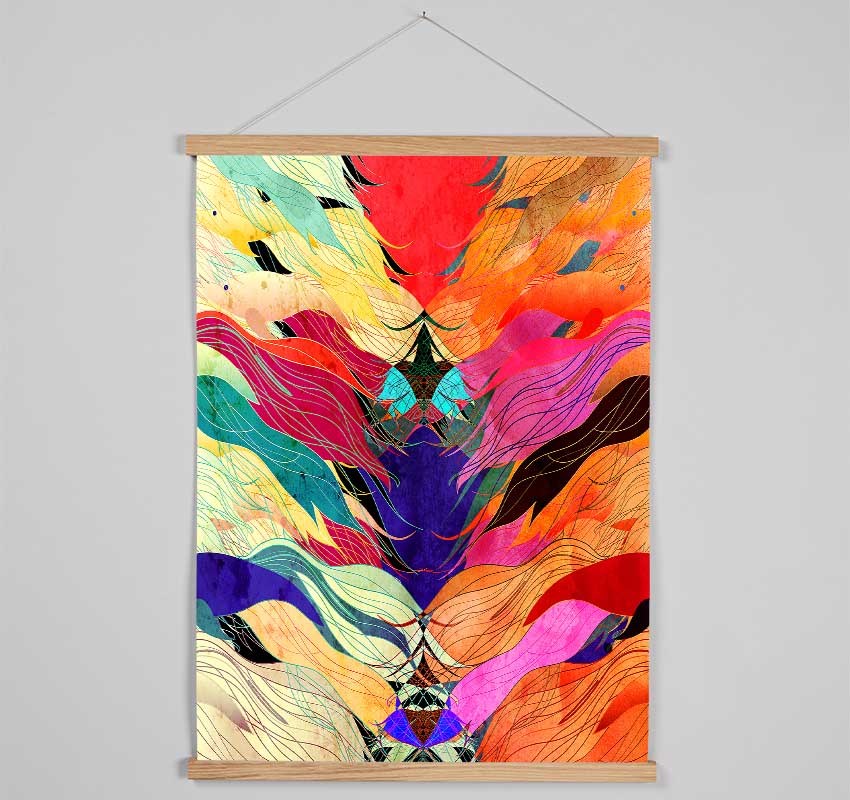 Psychedelic Ocean Fish Hanging Poster - Wallart-Direct UK