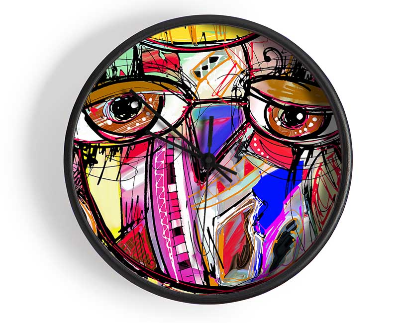 Owl Trip Clock - Wallart-Direct UK