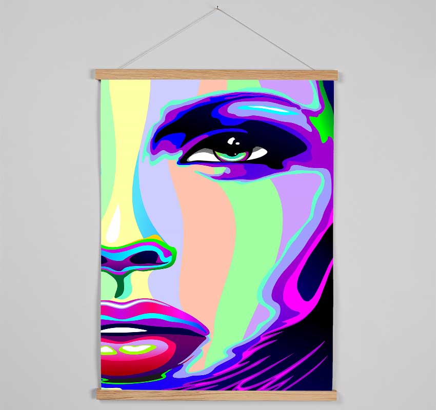 Futuristic Woman Hanging Poster - Wallart-Direct UK