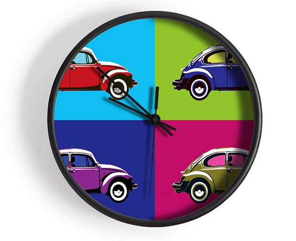 Beetle Pop Art Clock - Wallart-Direct UK