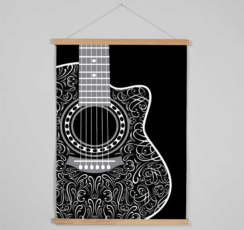 Beautiful Acoustic Guitar Hanging Poster - Wallart-Direct UK