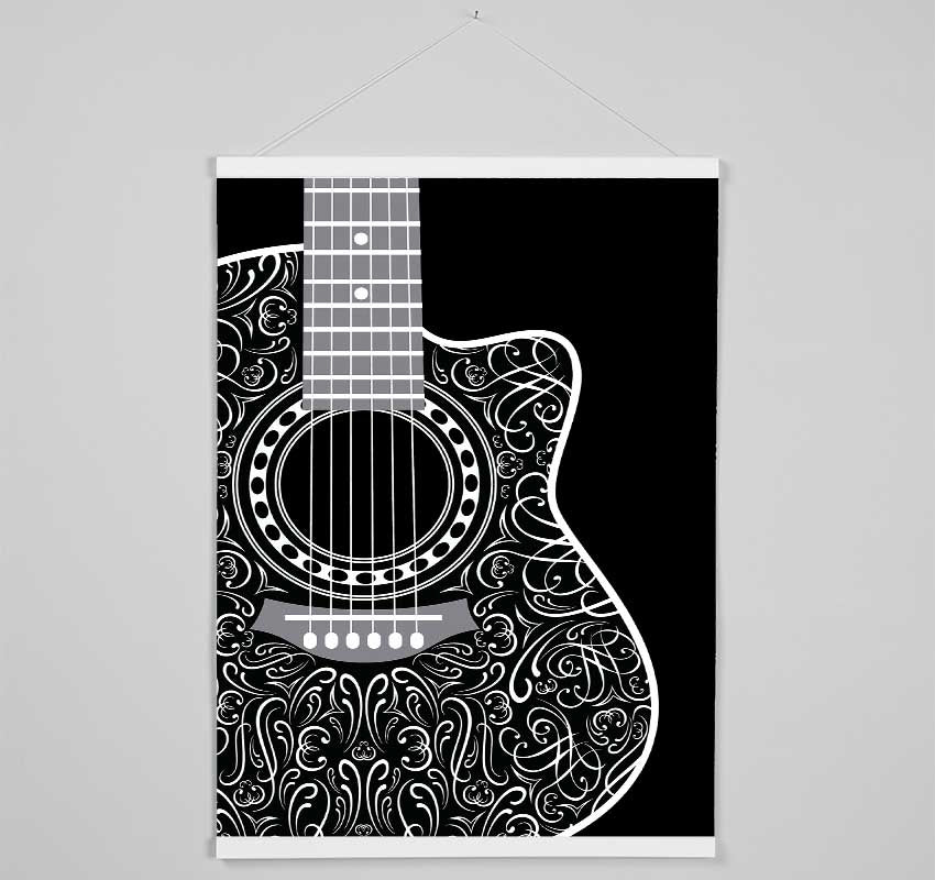 Beautiful Acoustic Guitar Hanging Poster - Wallart-Direct UK