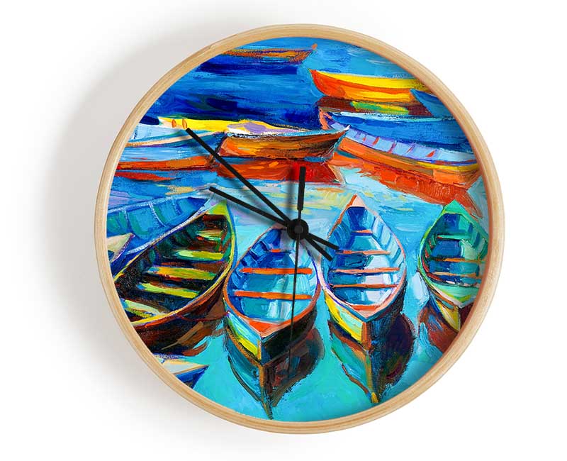 Sailboat Waters Clock - Wallart-Direct UK